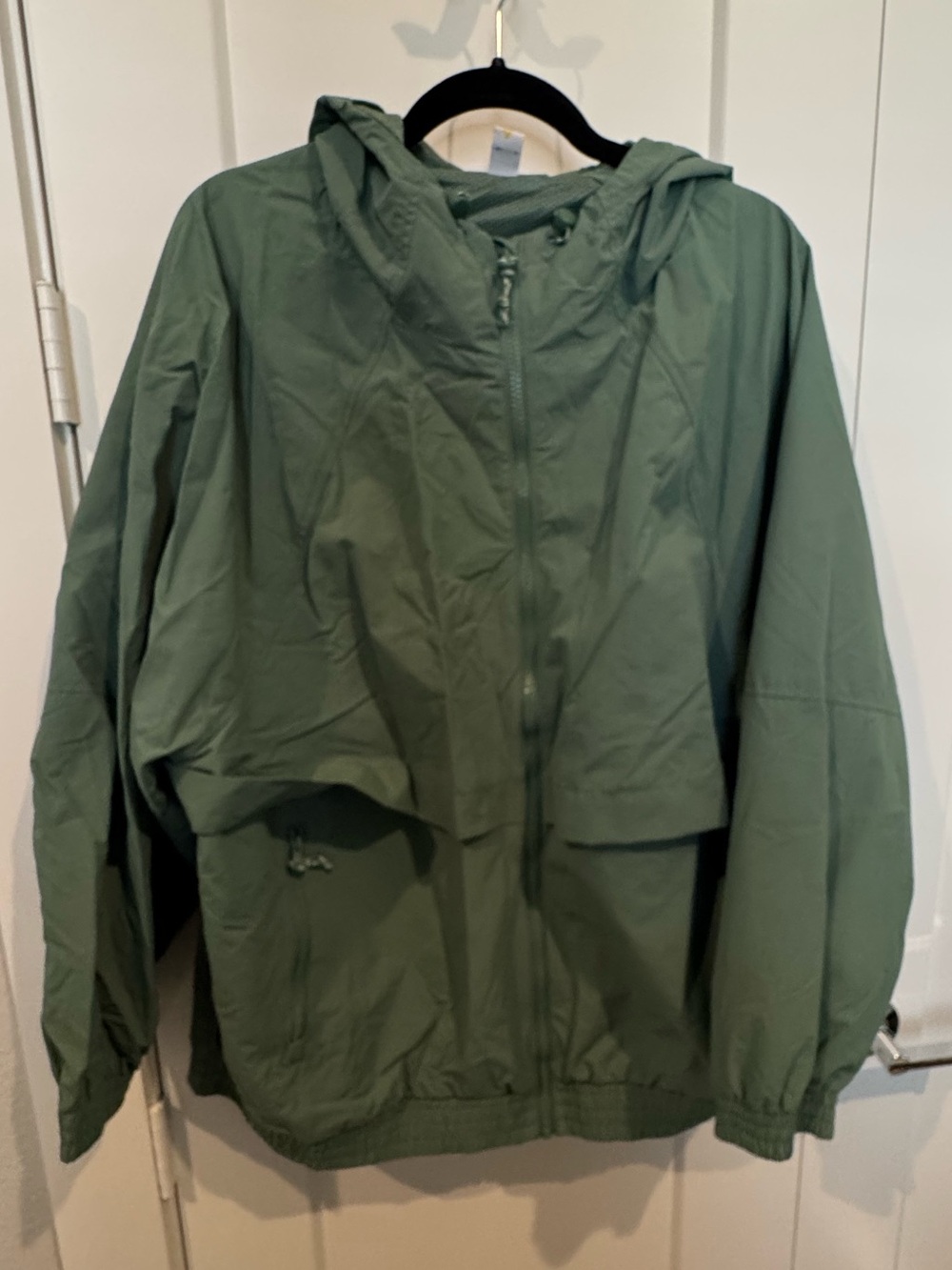 Old Navy Green Hooded Windbreaker Jacket